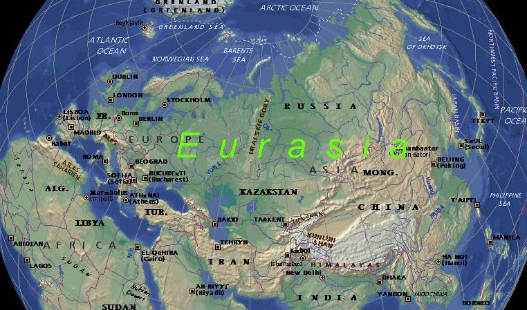 географічне положення євразії