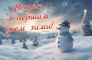 Привітання з першим днем зими: тепло слів у холодну пору