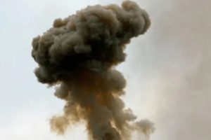Пожежа у Воронежі біля аеродрому Балтимор після ракетної атаки